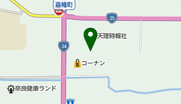 (株)天理時報社印刷製本工場の地図画像