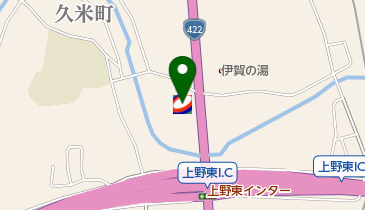 コスモ石油販売(株)セルフ&カーケアセンター伊賀上野SSの地図画像