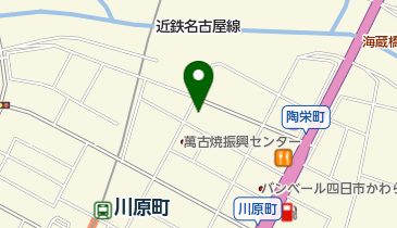 東海紙器(株)四日市工場川原町倉庫の地図画像