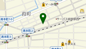 日本通運(株)岐阜支店稲荷町配送センターの地図画像