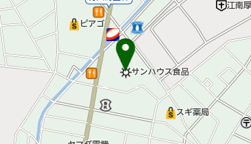 ハウス物流サービス(株)江南(営)の地図画像