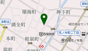 (有)西尾ミルクセンターの地図画像