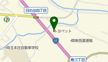 埼玉トヨペット(株)本庄営業所の地図画像