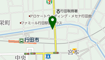 行田運輸(株)の地図画像