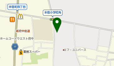 (株)東芝府中エンジニアリングスクールの地図画像