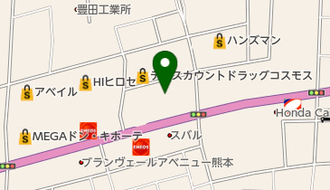 ぐるぐる倉庫菊陽店の地図画像
