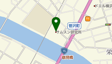 (株)サムスン日本研究所の地図画像