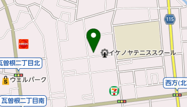 西方自治会防災倉庫の地図画像