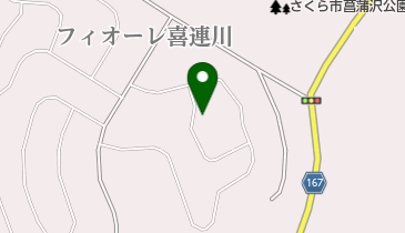 フィオーレ喜連川温泉A地区配湯センターの地図画像