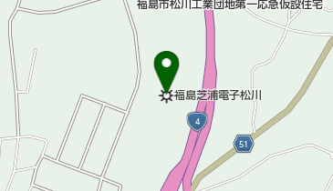 (株)福島芝浦電子松川工場の地図画像