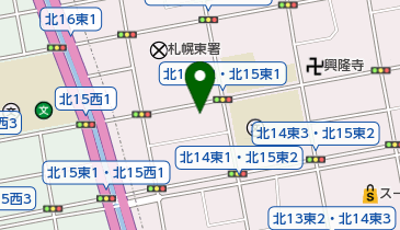 北海暖機(株)倉庫の地図画像