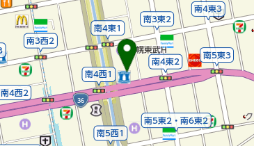 (株)札幌物流の地図画像