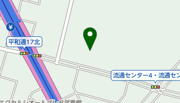 菓子共配北海道物流センターの地図画像