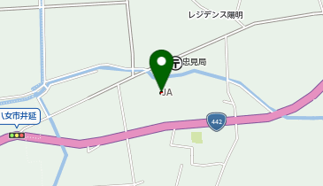 JAふくおか八女八女地区センターの地図画像