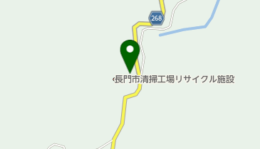 長門市清掃工場の地図画像
