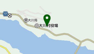 大川村農産物加工場の地図画像