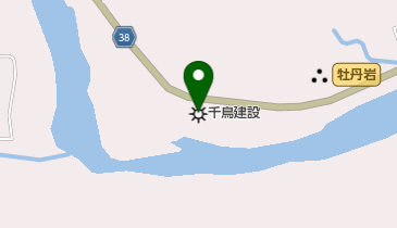 千鳥建設(株)月野瀬工場の地図画像