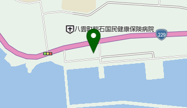 熊石海洋深層水加工場の地図画像