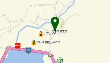 久保工業(株)の地図画像