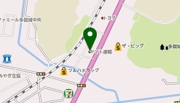ヤマト運輸(株)多賀城伝上山宅急便センターの地図画像