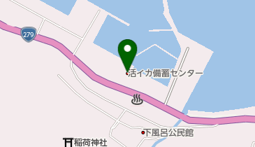 風間浦村活イカ備畜センターの地図画像