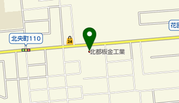 北都板金工業(株)の地図画像