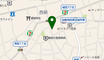 新北九州工業(株)の地図画像