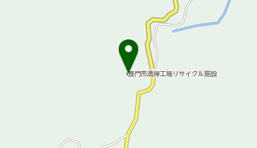 長門市清掃工場リサイクル施設の地図画像