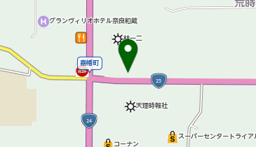 (株)天理時報社自動車修理工場の地図画像