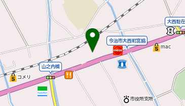 (有)大西工業の地図画像