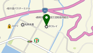 横浜冷凍(株)長崎物流センターの地図画像