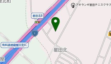 荒木運輸(株)交野物流センターの地図画像