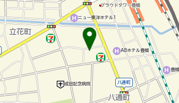 成田記念病院白河倉庫の地図画像