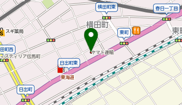 ヤマト運輸(株)静岡東町(営)の地図画像