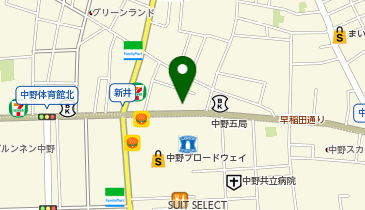 中野区子ども家庭支援センター分室の地図画像