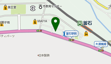 (株)菅原鉄鋼営業本部釜石(営)の地図画像