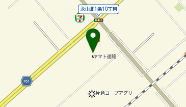 ヤマト運輸(株)道北主管支店の地図画像