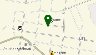 斜里テレワークセンターしれとこらぼの地図画像