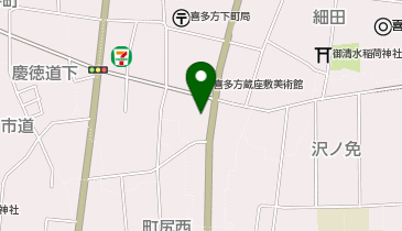 喜多方新聞販売センター蔵見世の地図画像