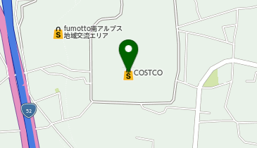 コストコホールセール南アルプス倉庫店の地図画像