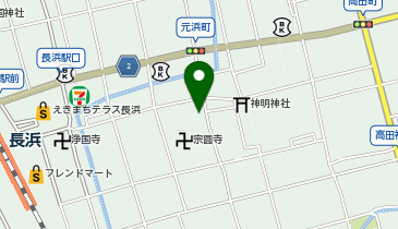 龍馬軍鶏農場長浜店の地図画像