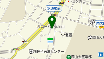 岡山市災害救助用備蓄倉庫の地図画像