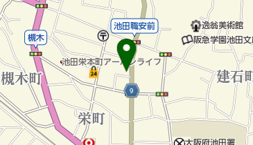 (株)千原佛壇店池田東店の地図画像