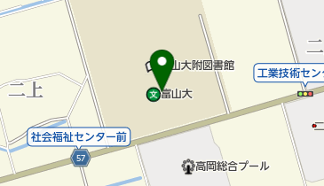 国立大学法人富山大学高岡キャンパス芸術文化学部 高岡市 933 0981 の地図 アクセス 地点情報 Navitime