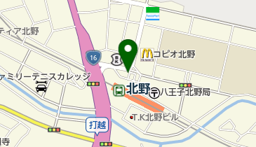 北野(東京都) 北口 タクシー乗り場の地図画像