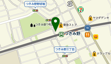 つきみ野 出入口1 タクシー乗り場の地図画像