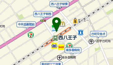 西八王子 北口 タクシー乗り場の地図画像