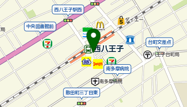 西八王子 南口 タクシー乗り場の地図画像