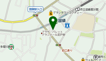 国領 南口(ココスクエア国領前) タクシー乗り場の地図画像