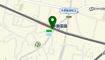 多磨霊園 南口 タクシー乗り場の地図画像